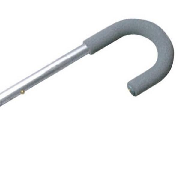 Hermell MP-26004 Tourist Adjustable Aluminum Cane with Foam Handle, Silver