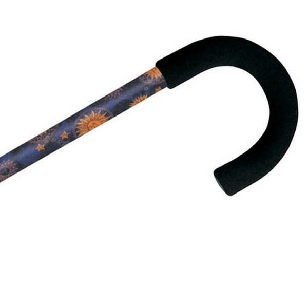 Hermell MP-26044 Tourist Adjustable Aluminum Cane with Foam Handle, Celestial