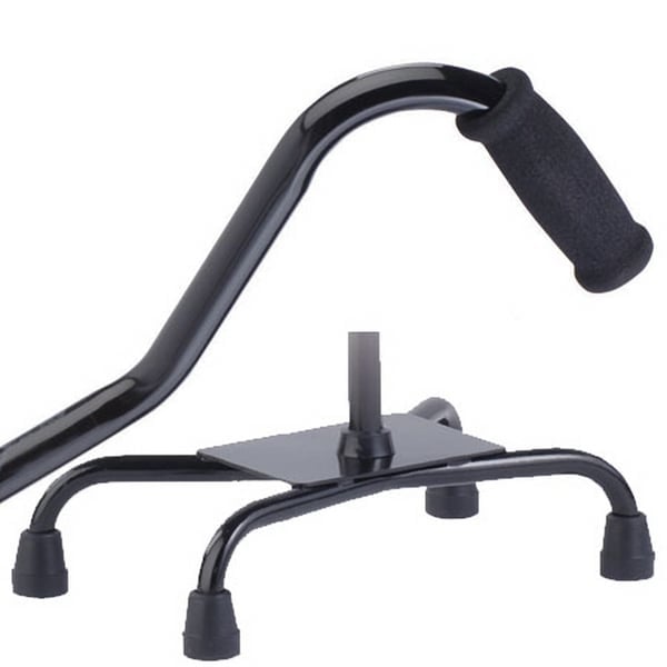 Hermell MP-51100 Large Base Quad Cane, Black
