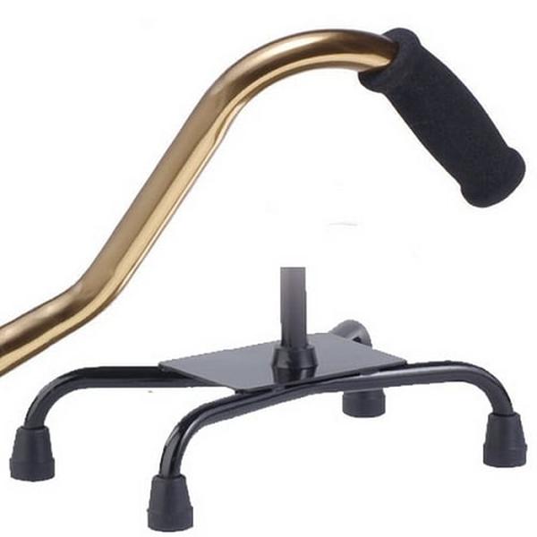 Hermell MP-51102 Large Base Quad Cane, Bronze