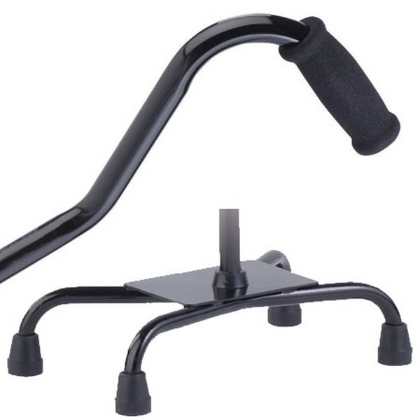 Hermell MP-51600 Bariatric Quad Cane Large Base, Black