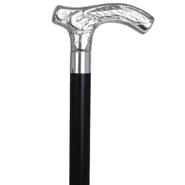 Hermell MP-65100 Fritz Eagle Silver Plated Handle, Black Stain