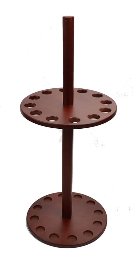 Hermell MP-98112 Circular Wood Cane Display - Holds 12 Units