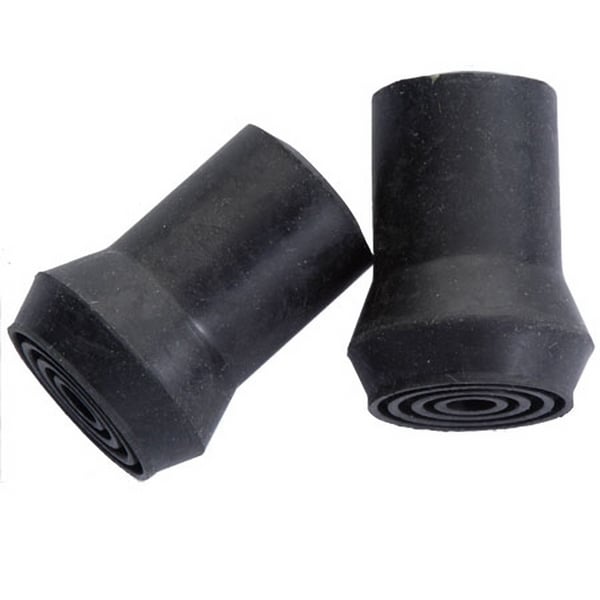 Hermell MP-99022 0.875 in. Replacement Rubber Tips, Black - 2 per Box