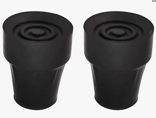 Hermell MP-99060 0.75 in. Replacement Rubber Tips, Black