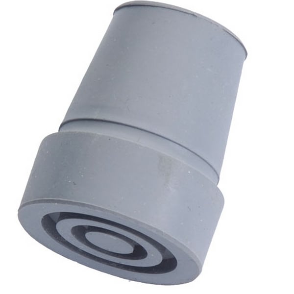 Hermell MP-99111 Replacement Rubber Tip for Large Base Quad Cane, Gray - 4 per Box