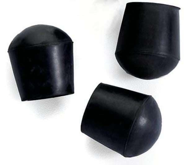 Hermell MP-99401 Replacement Rubber Tips for Tri Seat Canes - 3 per Pack