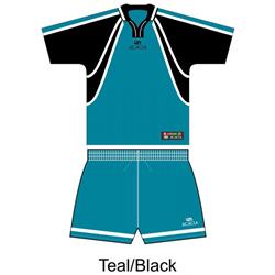 Picture of Acacia Sports 74-405 Soccer Sets for Adult&#44; Teal&#44; Black & White - Small - 2 Piece