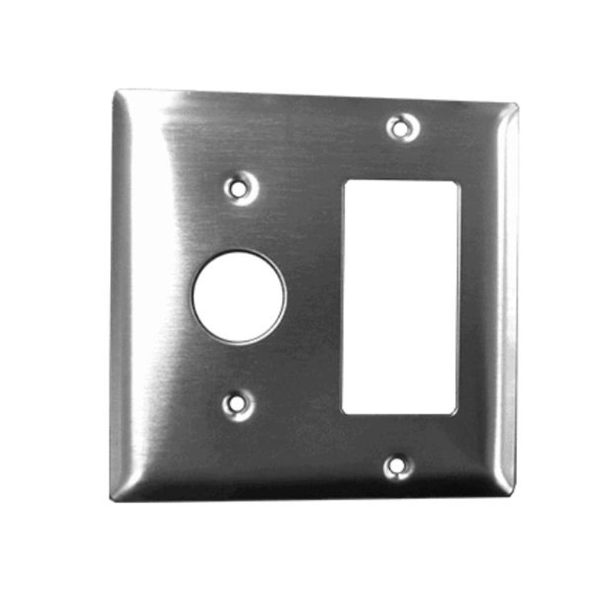 Picture of Amba AR-DGP-B Radiant Double Gang Plate, Brushed