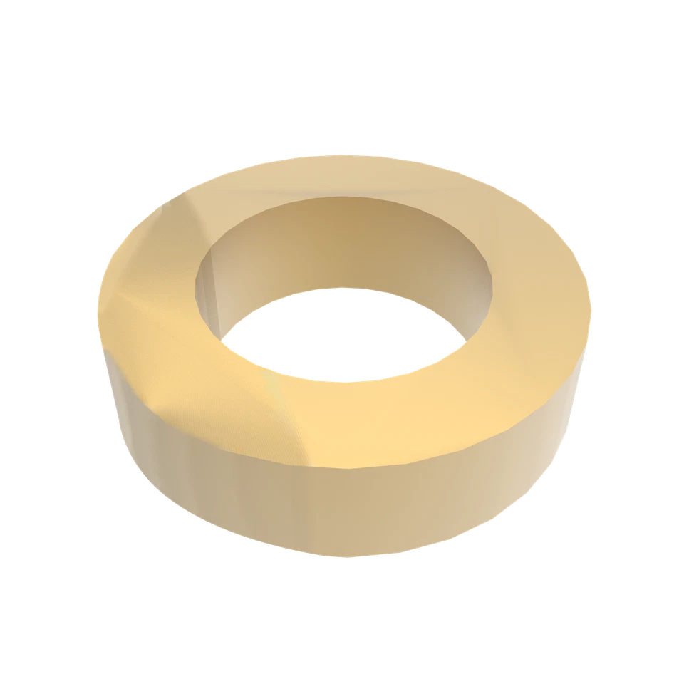 Picture of Amba Products AE-10R-SB 10 mm Amba Round Spacer for Use with Antus or Sirio Collections in Satin Brass&#44; Pack of 2