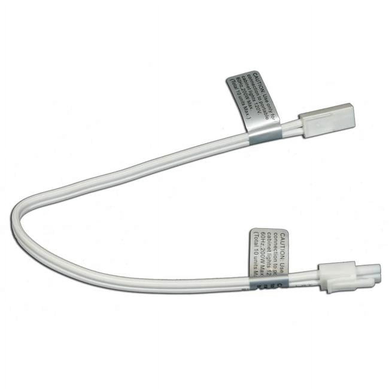 Picture of AmericanLighting ALLVPEX24WH-B 24 in. Linking Cable for LED Puck Lights&#44; 120 V - White