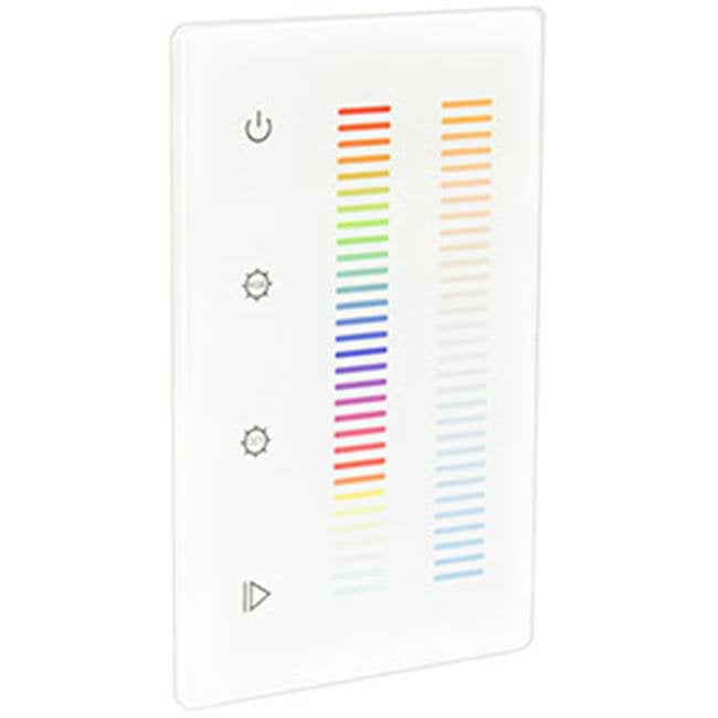 Picture of American Lighting DMX-RGBTW-1Z 12-24V Trulux RGB Plus TW DMX Wall Controller - White