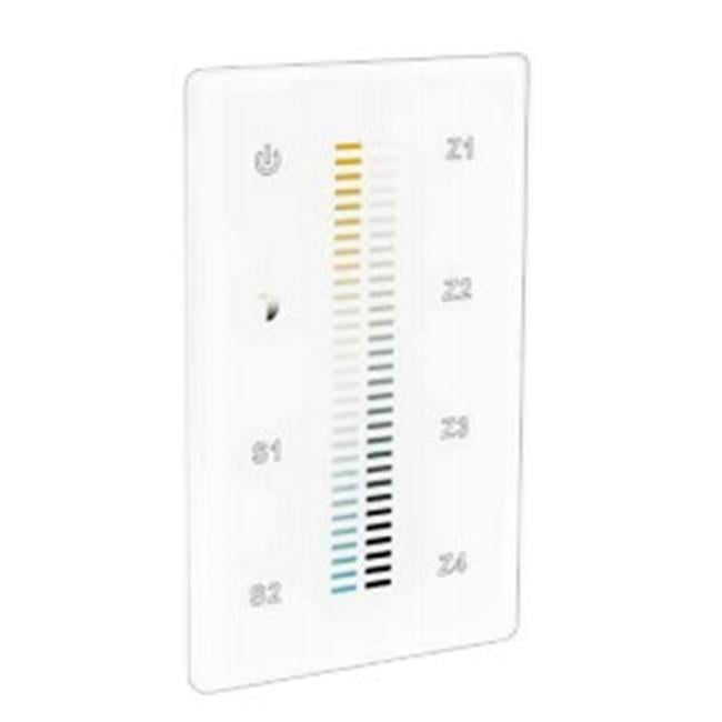 Picture of American Lighting DMX-TW-4Z 12-24V Trulux 4Z DMX Wall Controller - White