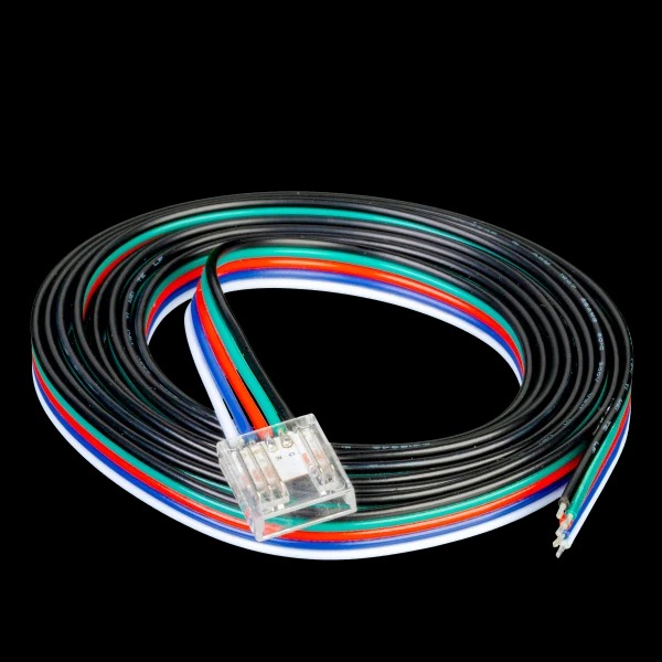 Picture of American Lighting TL-5PWR-COB 6 ft. Power Connector for 5 Pin 12 mm Cob Tape Light