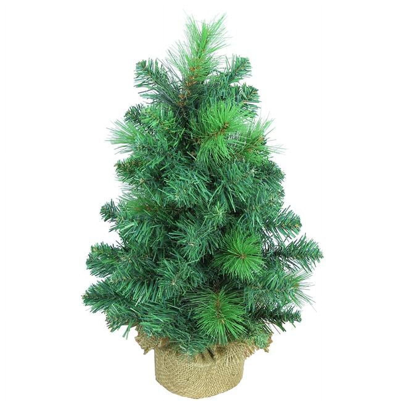 Picture of Admired by Nature GXT3902-NATURAL 18 in. Artificial Christmas Mix Needle Pine Tabletop Tree with Burlap Base
