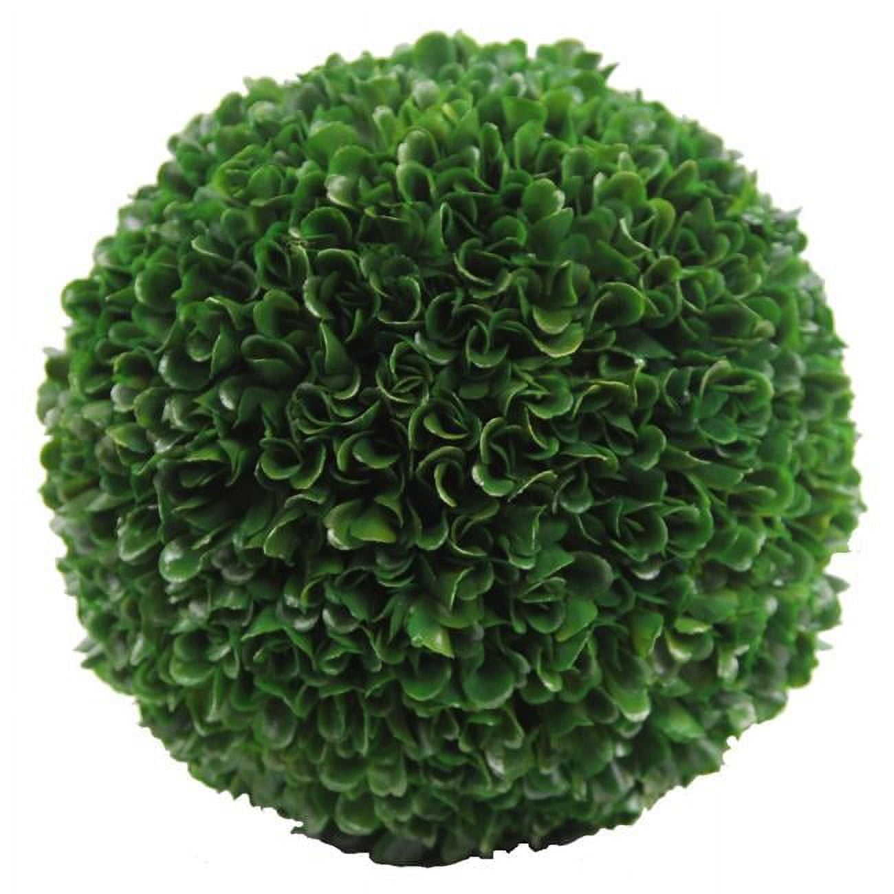 Picture of Admired By Nature ABN5P014-GRN 7.25 in. Faux Preserved Artificial Boxwood Ball Topiary Plant&#44; Green