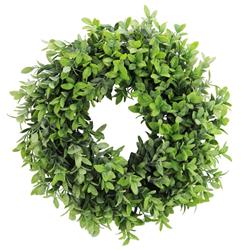 Picture of Admired by Nature ABN5W005-NTRL Artificial 18 in. Frosted English Boxwood Wreath - Green