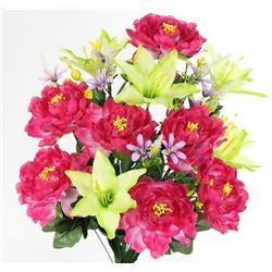 Picture of Admired by Nature ABN1B009-BT-CEL Spring Artificial Flowers & Mixed Bush Stems for Home&#44; Wedding&#44; Restaurant & Office Decoration Arrangement - Beauty
