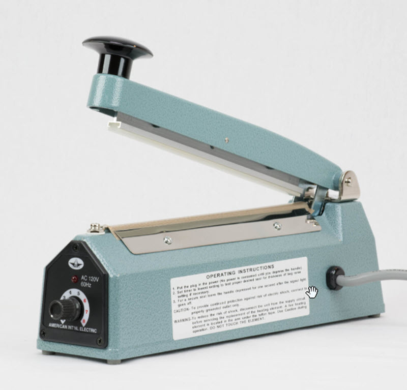 AIE-100TR 4 in. Hand Impulse Bag Sealer - Round Wire