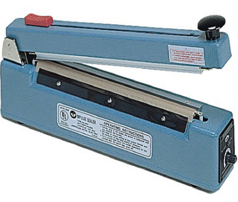 AIE-505C 20 in. Hand Impulse Sealer with 5 mm Seal & Cutter
