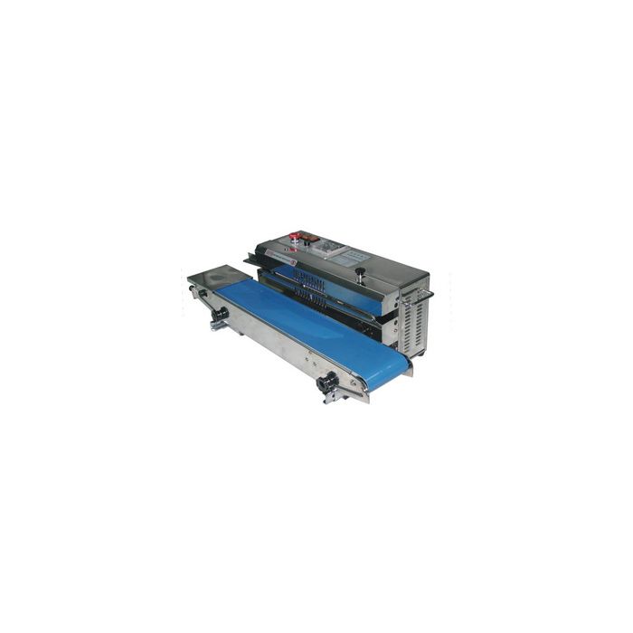 AIE-881BSL 40 ft. per Min Stainless Steel Continuous Band Sealer - Horizontal, Right & Left