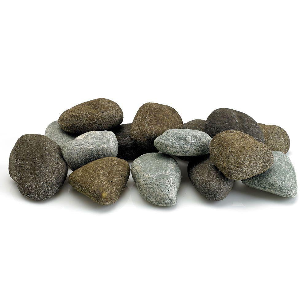 Picture of American Fireglass AFG-LSTONE-TG-15 15 Thunder Gray Light Stones Set