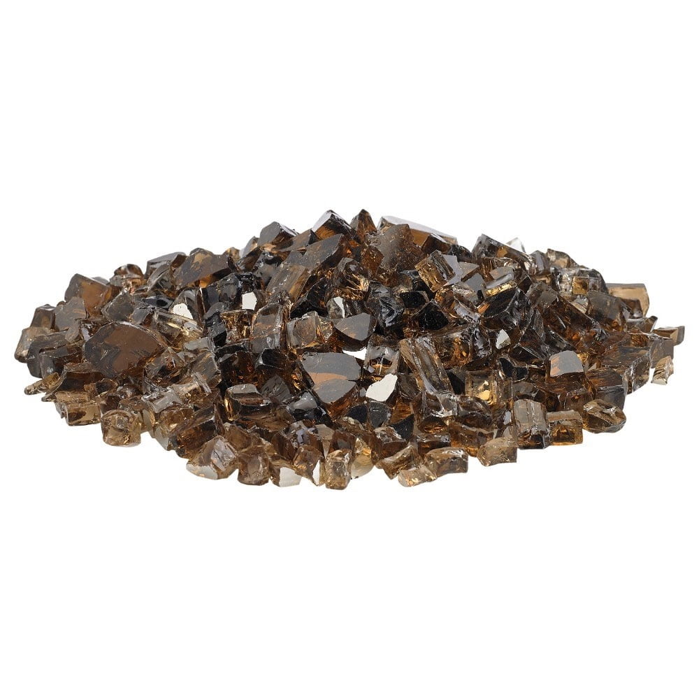 Picture of American Fireglass AFF-COPRF-10 0.25 in. Copper Reflective Fire Glass - 10 lbs