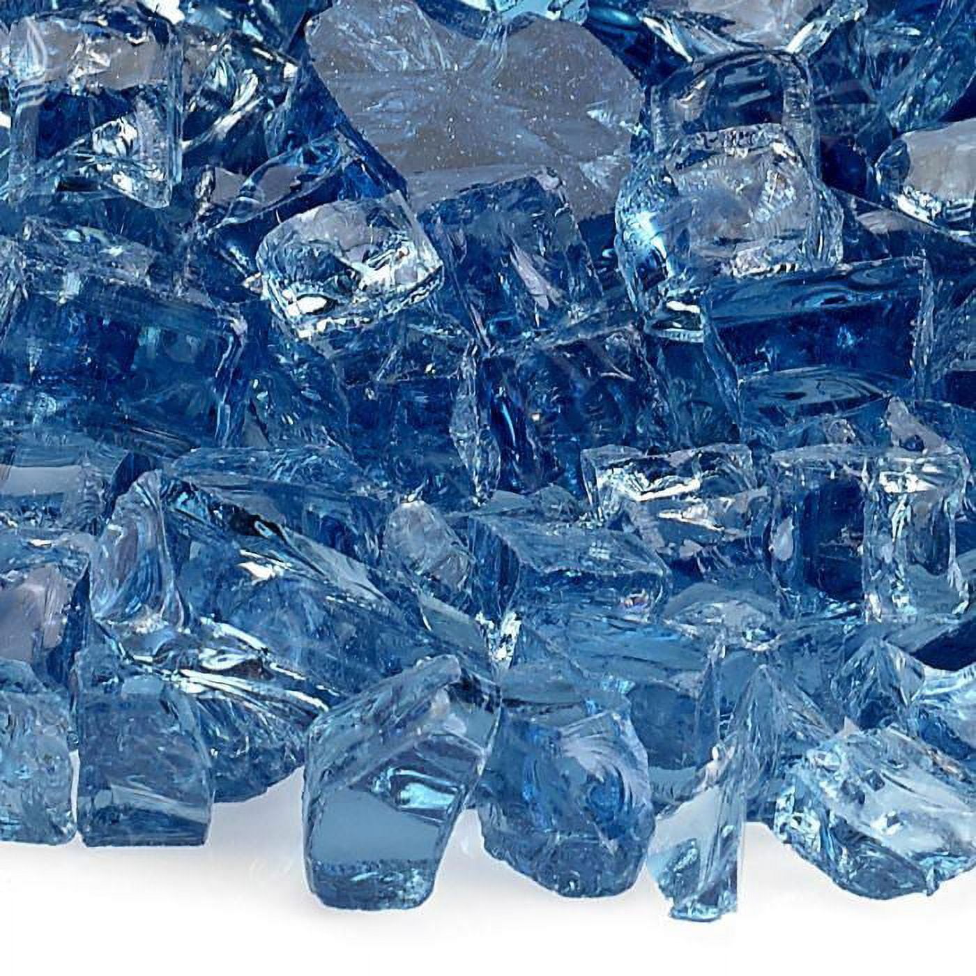 Picture of American Fireglass AFF-PABL12-10 0.5 in. Pacific Blue Fire Glass - 10 lbs