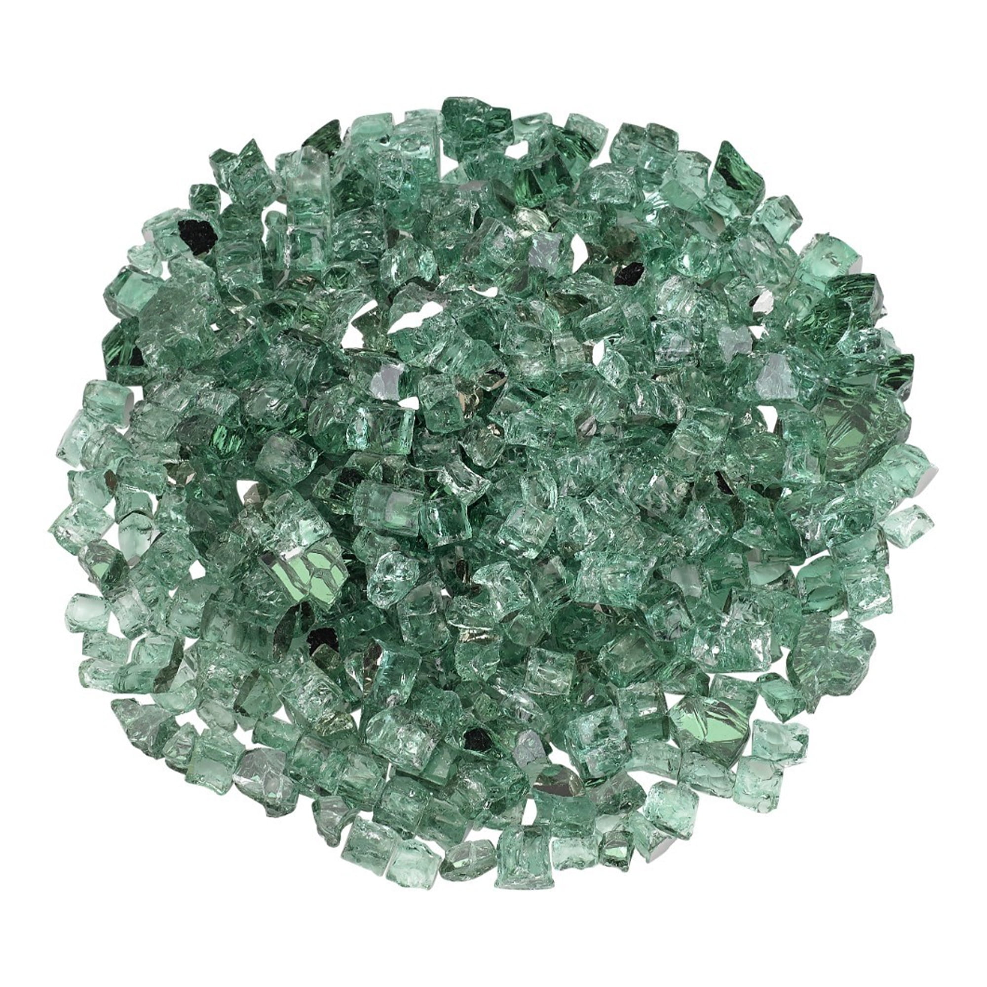 Picture of American Fireglass AFF-EVGRRF12-10 0.5 in. Evergreen Reflective Fire Glass - 10 lbs