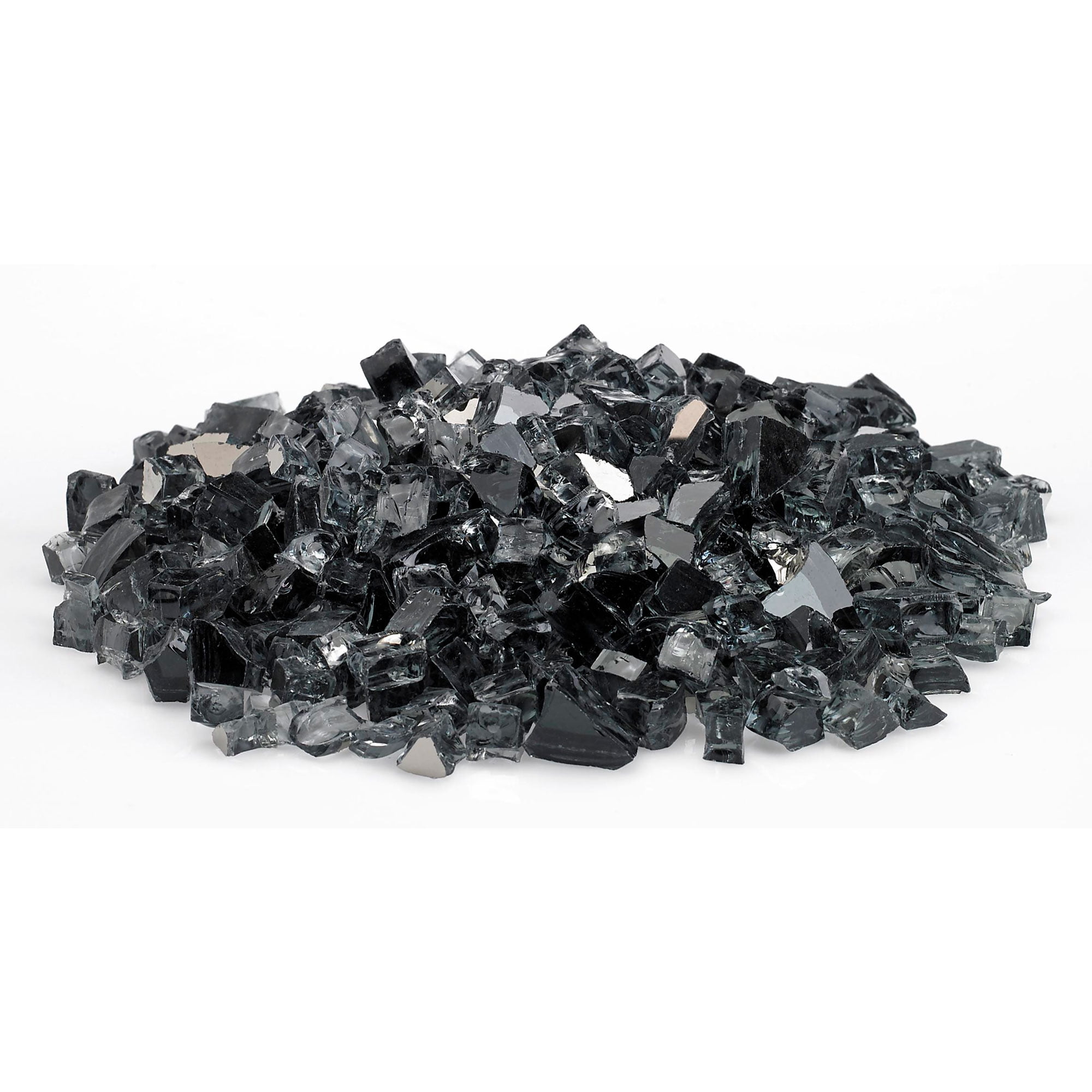 Picture of American Fireglass AFF-GRYRF12-10 0.5 in. Gray Reflective Fire Glass - 10 lbs