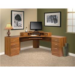 Picture of American Furniture Classics 22116K Corner L Workcenter with Monitor Platform
