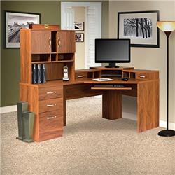 Picture of American Furniture Classics 22117K Reversible Corner Workcenter & Hutch with Monitor Platform