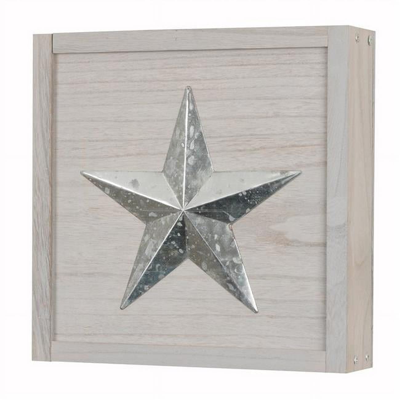 Picture of American Furniture Classics 51003 15 x 15 x 4 in. OS Home & Office Furniture Solid Wood Wall Hanging Decorative Cabinet with Hidden Compartment for Keys & other Small Items&#44; Distressed Gray
