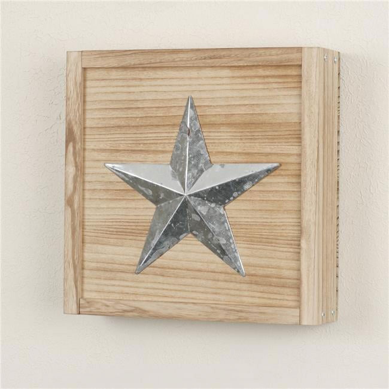 Picture of American Furniture Classics 52003 15 x 15 x 4 in. OS Home & Office Furniture Solid Wood Wall Hanging Decorative Cabinet with Hidden Compartment for Keys & other Small Items&#44; Distressed Natural
