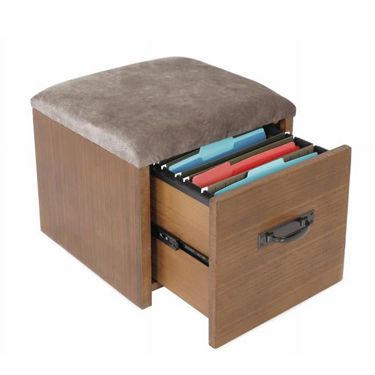 17 x 17 x 17 in. OS Home & Office Furniture Industrial Collection Roll About File Cabinet with Cushioned Seat, Hewn Pallet -  LatestLuxury, LA2520537