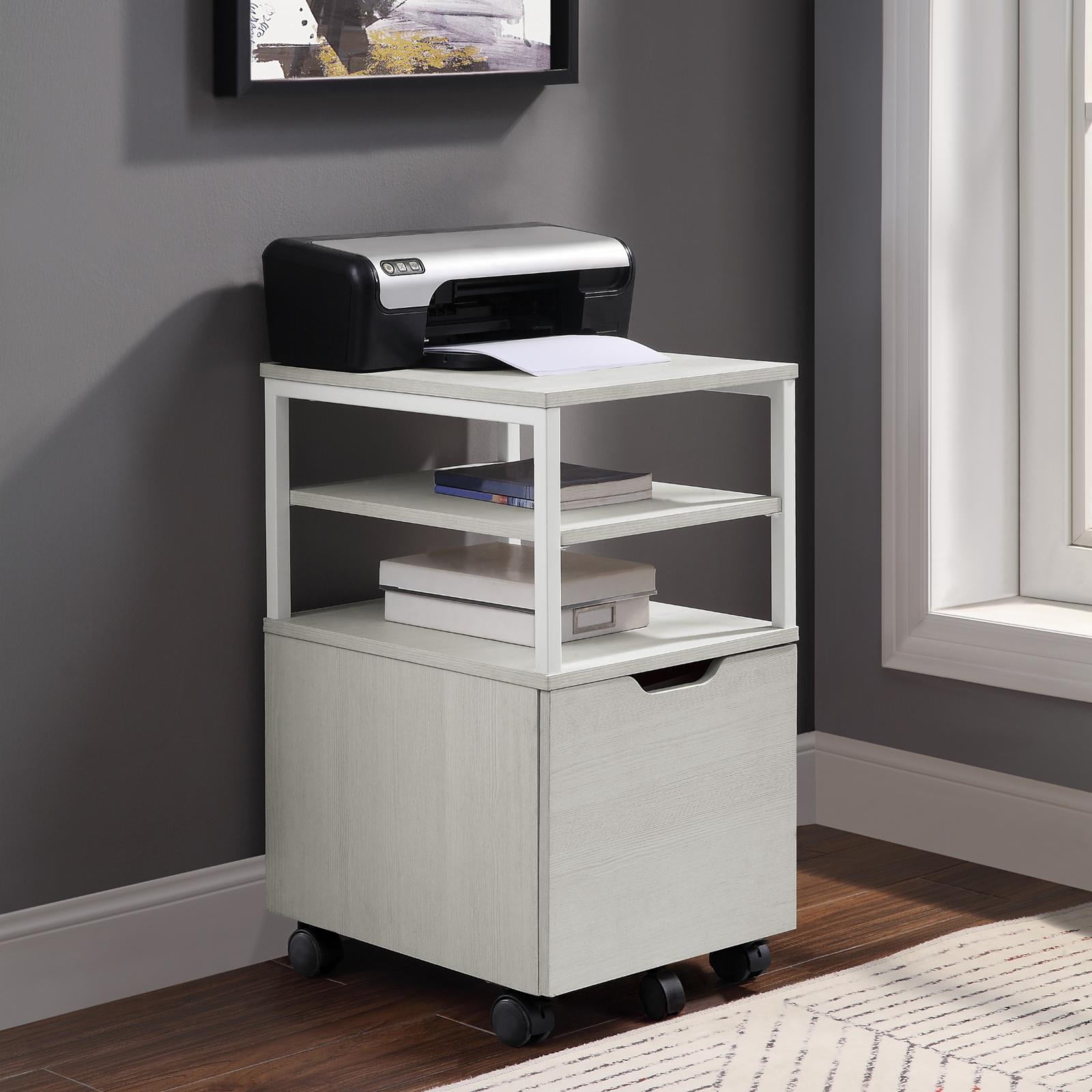 Picture of American Furniture Classics CNT15-AH 27 x 16.75 x 19.5 in. OS Home & Office Furniture One Drawer Mobile Cart&#44; Ozark Ash