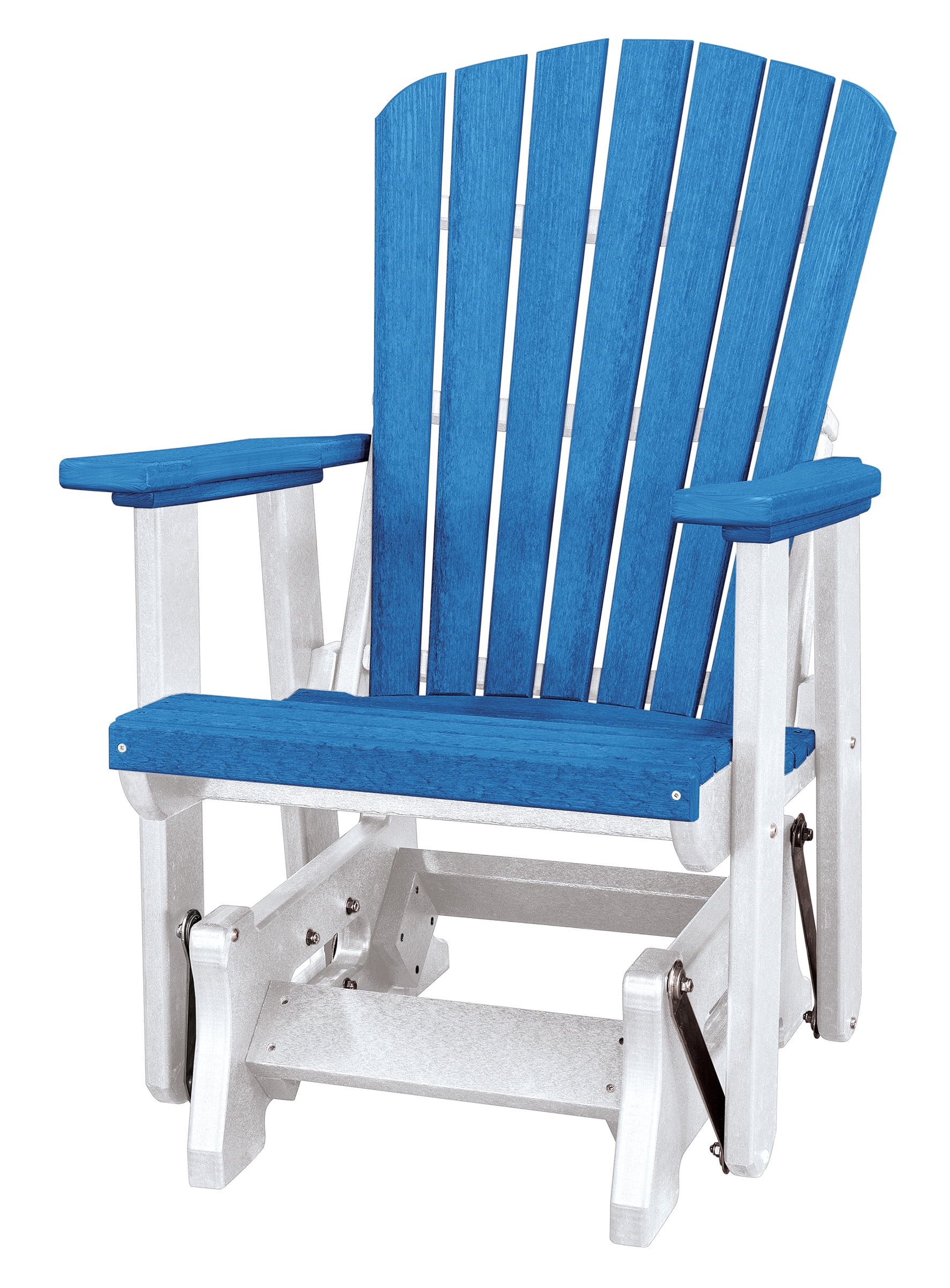 Picture of American Furniture Classics   515BW 33.00 x 27.00 x 42.00 in. Fan Back Glider&#44; Blue &amp; White