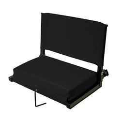 Picture of American Furniture Classics STADBLKXL 21 x 14 x 16 in. Stadium Chairs for Bleachers with Back Support&#44; Black