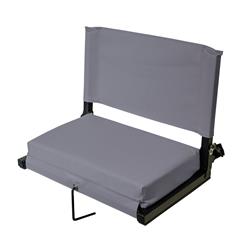 Picture of American Furniture Classics STADGYXL 21 x 14 x 16 in. Stadium Chairs for Bleachers with Back Support&#44; Gray