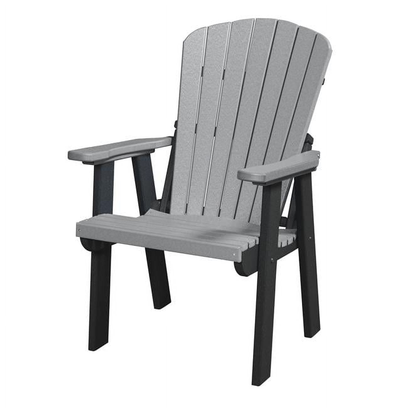 Picture of American Furniture 511LGB 42 x 24.5 x 21 in. Os Home & Office Model Fan Back Chair with Black Base&#44; Light Gray