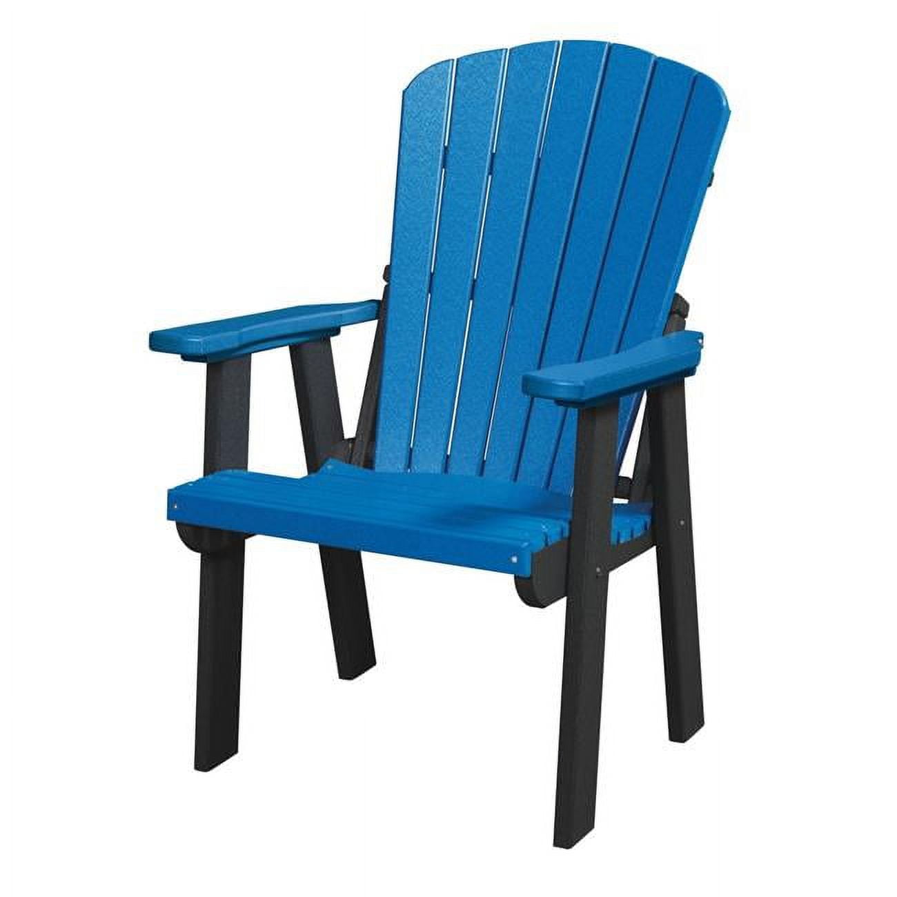 Picture of American Furniture Classics   511BBK Fan Back Swivel Glider in Blue with a Black Base