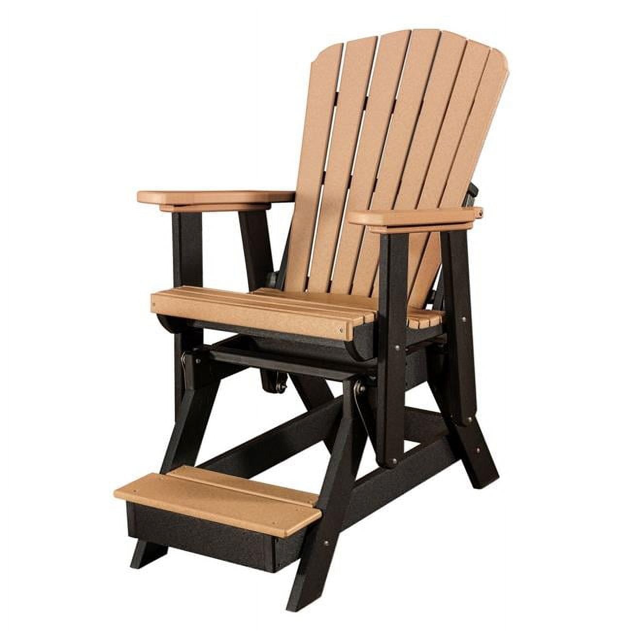 516CBK Balcony Glider Chair with Black Base, Cedar -  American Furniture Classics