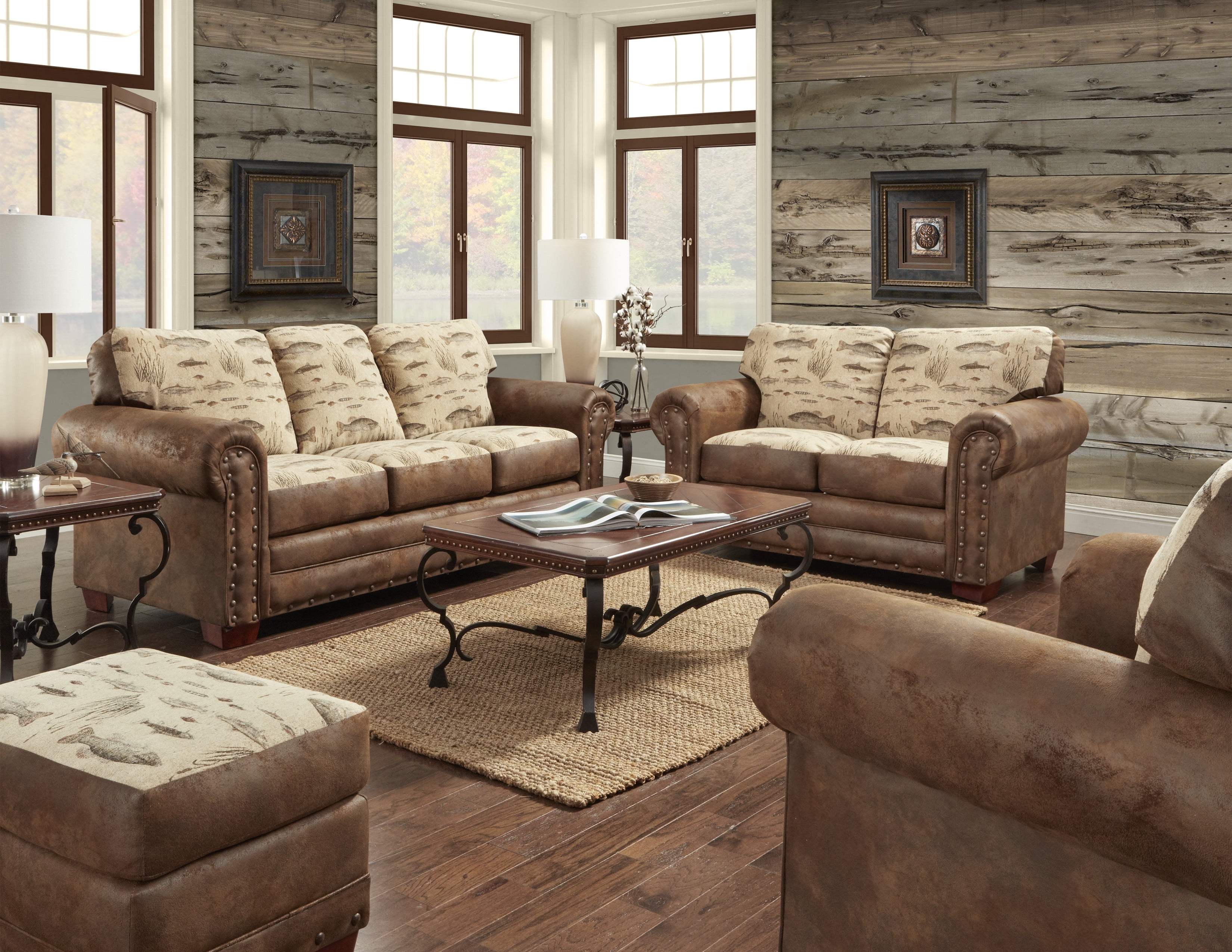 36 x 88 x 37 in. Anglers Cove Set with Sleeper, 4 Piece