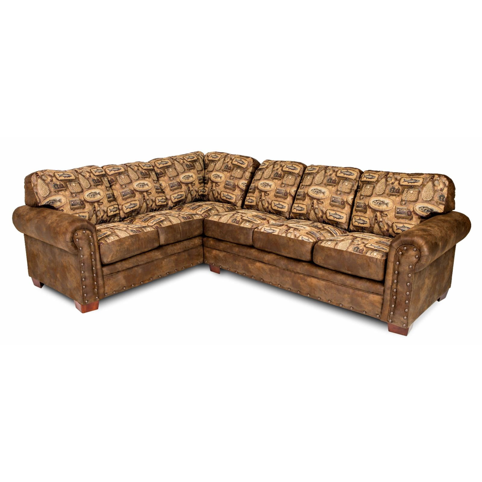 8506-80K 36 x 67 x 37 in. River Bend Sectional Sofa, Abington Sand - 2 Piece -  American Furniture Classics