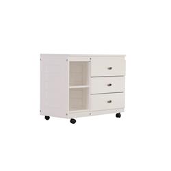 Picture of American Furniture Classics 80204-2A 26.75 x 33.375 x 17 in. OS Home & Office Chest with Three Drawers&#44; Casual White
