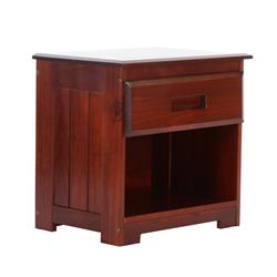 Picture of American Furniture Classics 82860KD 23 x 23 x 17 in. Solid Pine One Drawer Night Stand&#44; Rich Merlot
