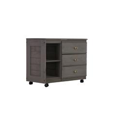 Picture of American Furniture Classics 83204-2A 26.75 x 33.375 x 17 in. Chest with Three Drawers&#44; Charcoal Gray
