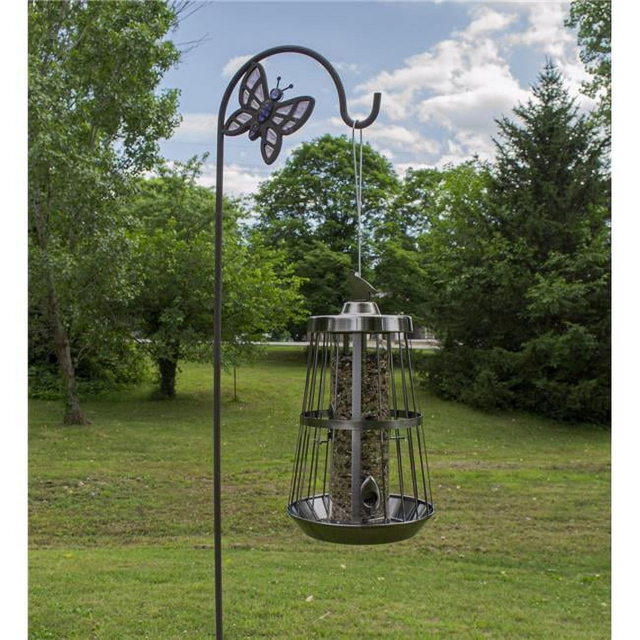 Picture of Outdoor Leisure Products BF1002 Deluxe Bird Feeder&#44; Nickel