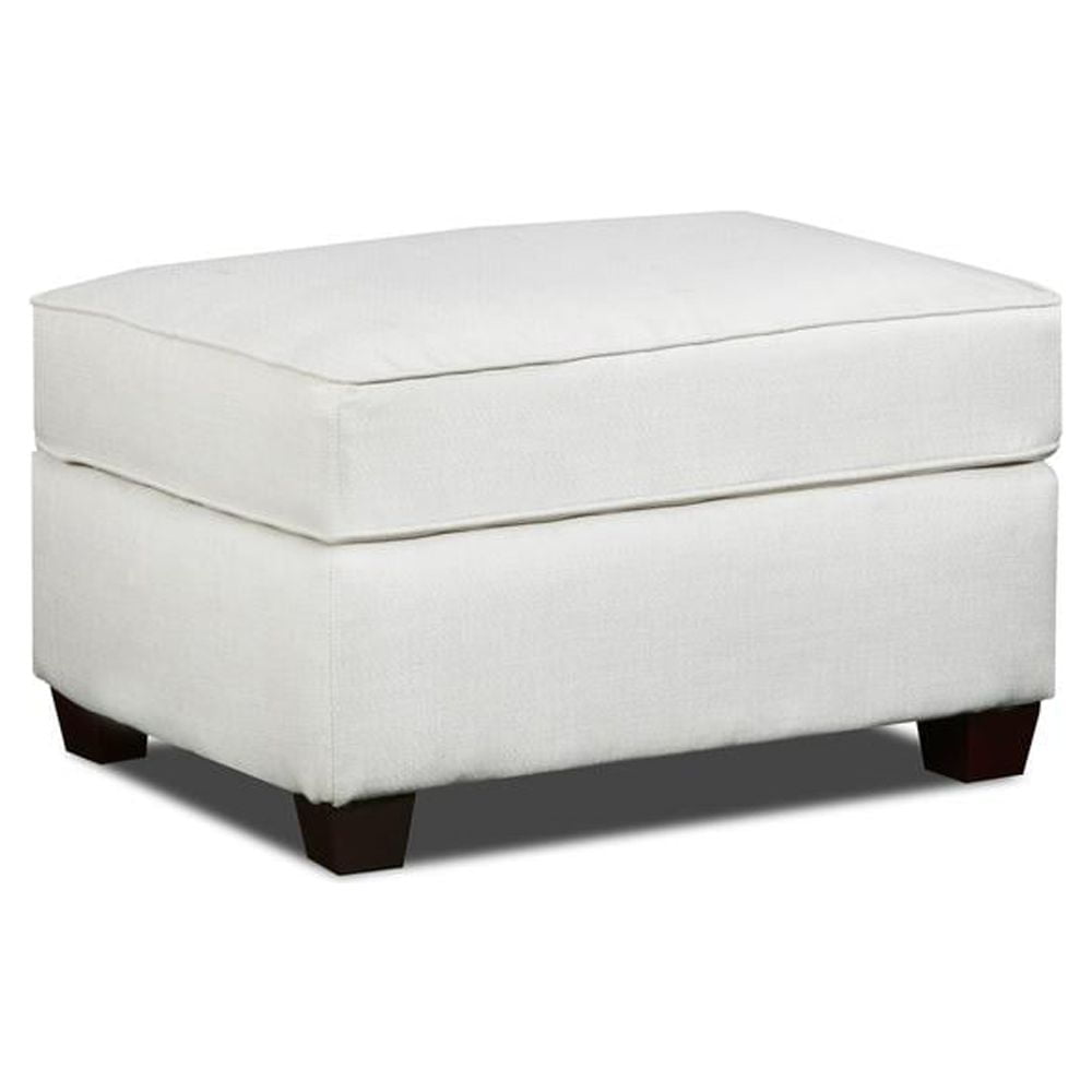 Picture of American Furniture Classics 3220-21 44 x 48 x 40 in. Relay Linen Ottoman&#44; Cream Washed Tweed