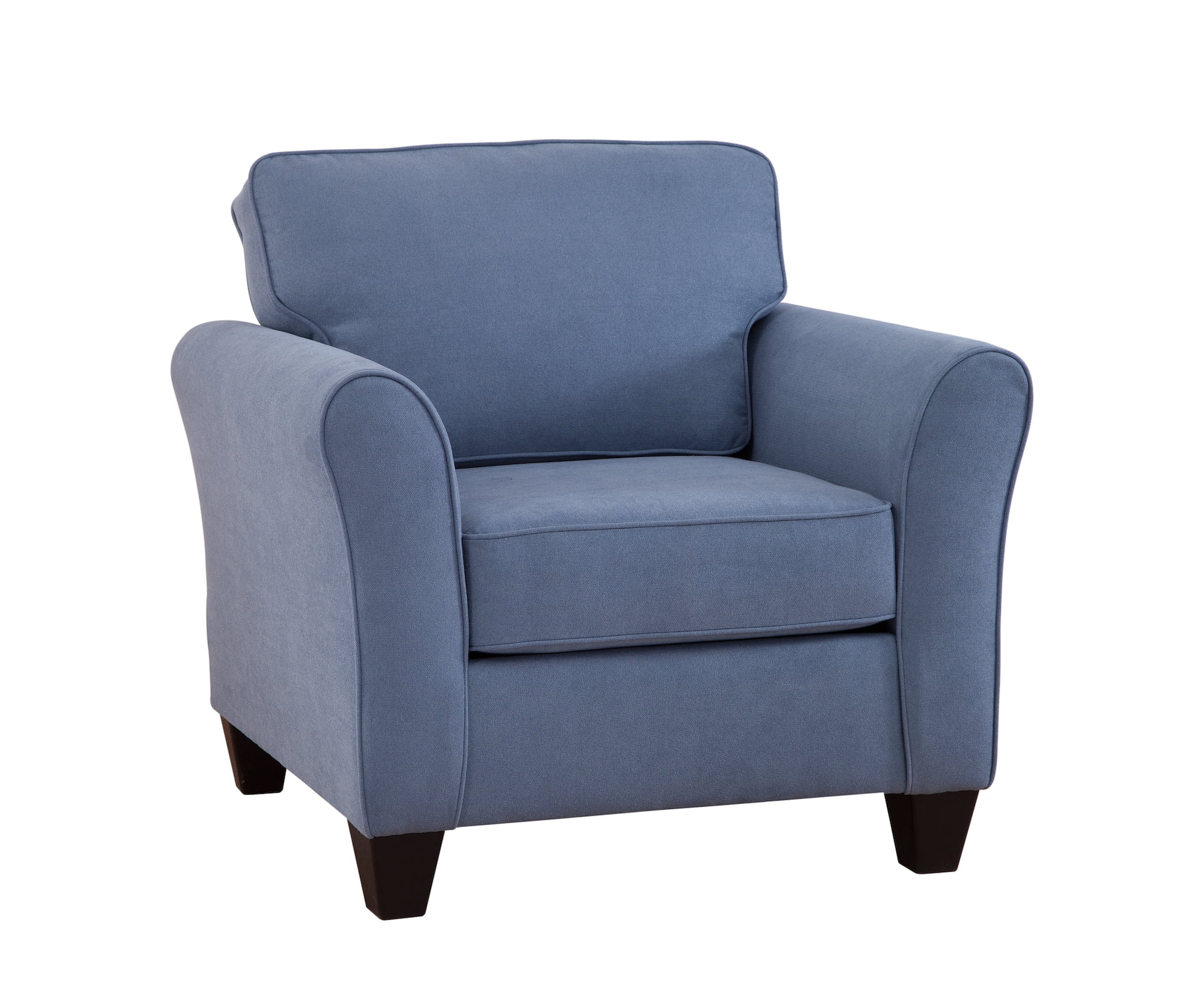 Picture of American Furniture Classics 8-030-A385V8 38 x 37 x 38 in. Transitional Flared Arm Upholstered Chair&#44; Blue